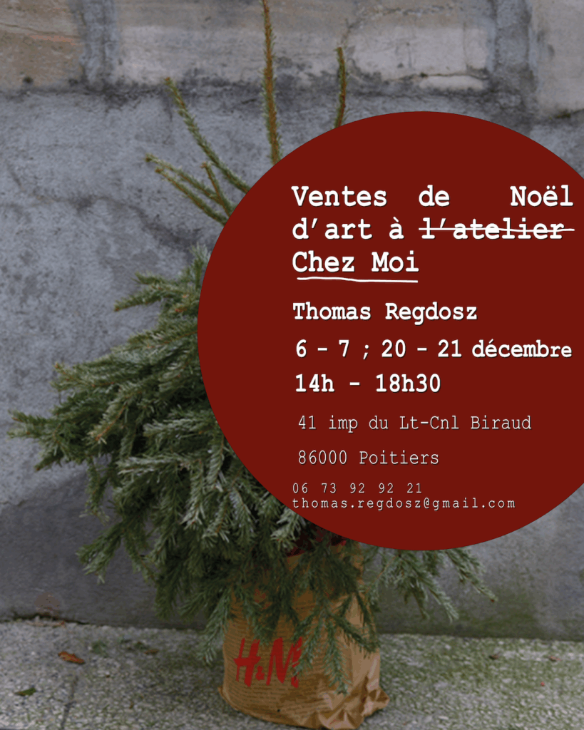 Thomas Regdosz
Ventes de Noël 2025
6 ; 7 ; 20 et 21 décembre 2025